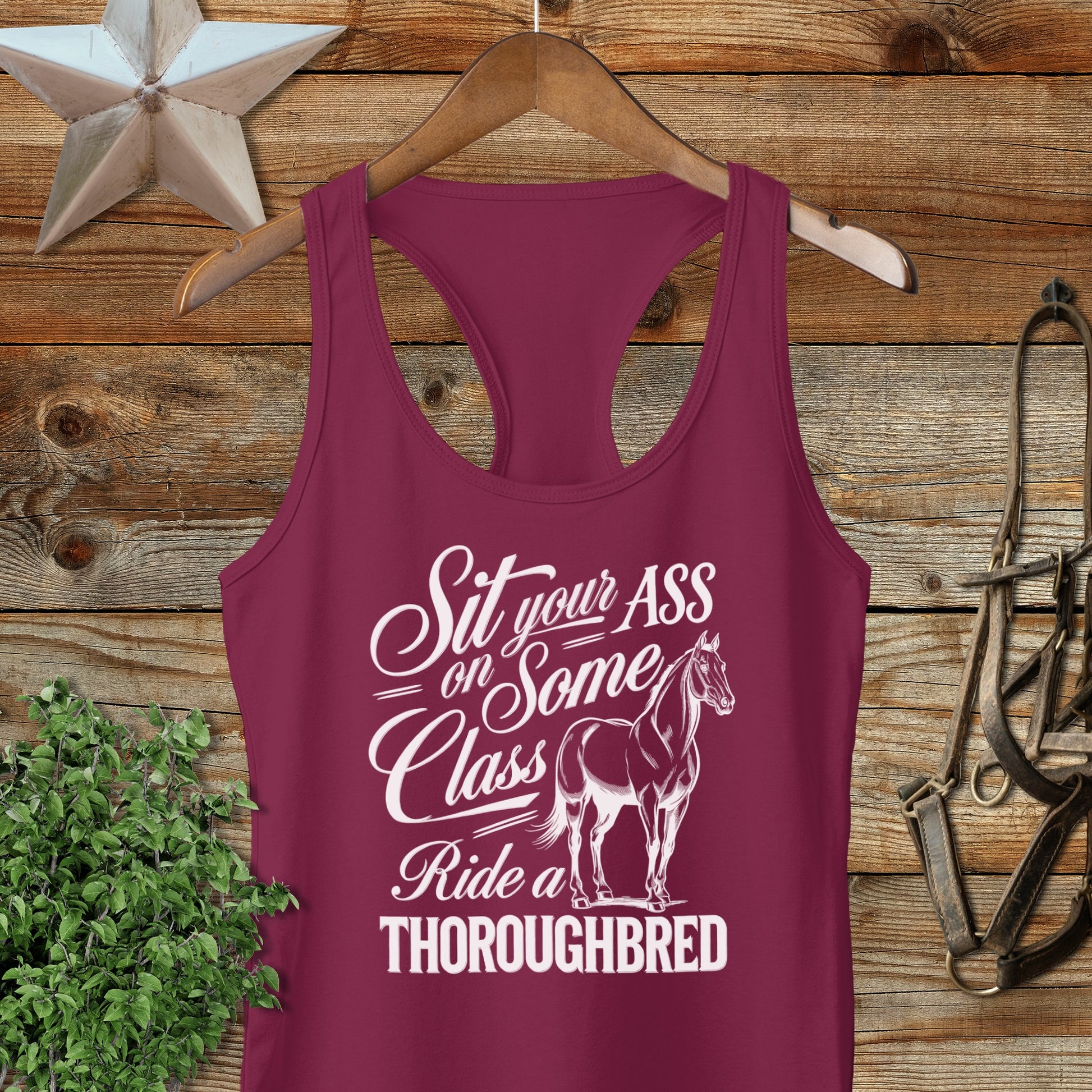 Ride a Thoroughbred Racerback Tank