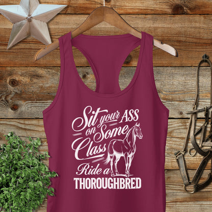 Ride a Thoroughbred Racerback Tank