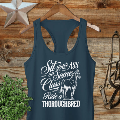Ride a Thoroughbred Racerback Tank