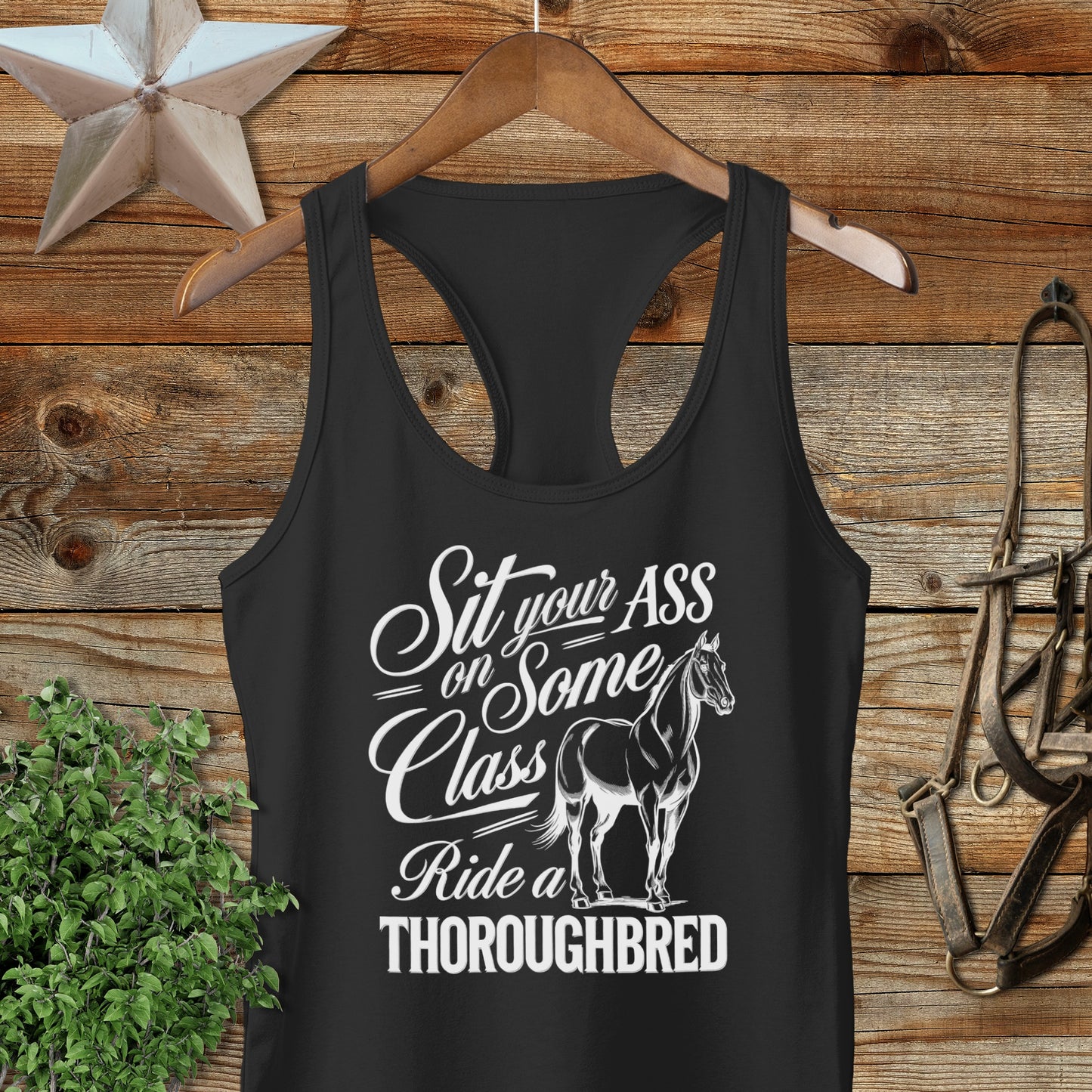 Ride a Thoroughbred Racerback Tank