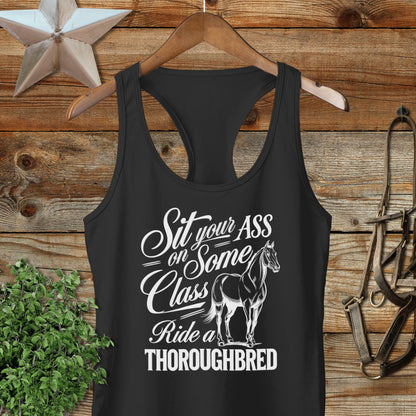 Ride a Thoroughbred Racerback Tank