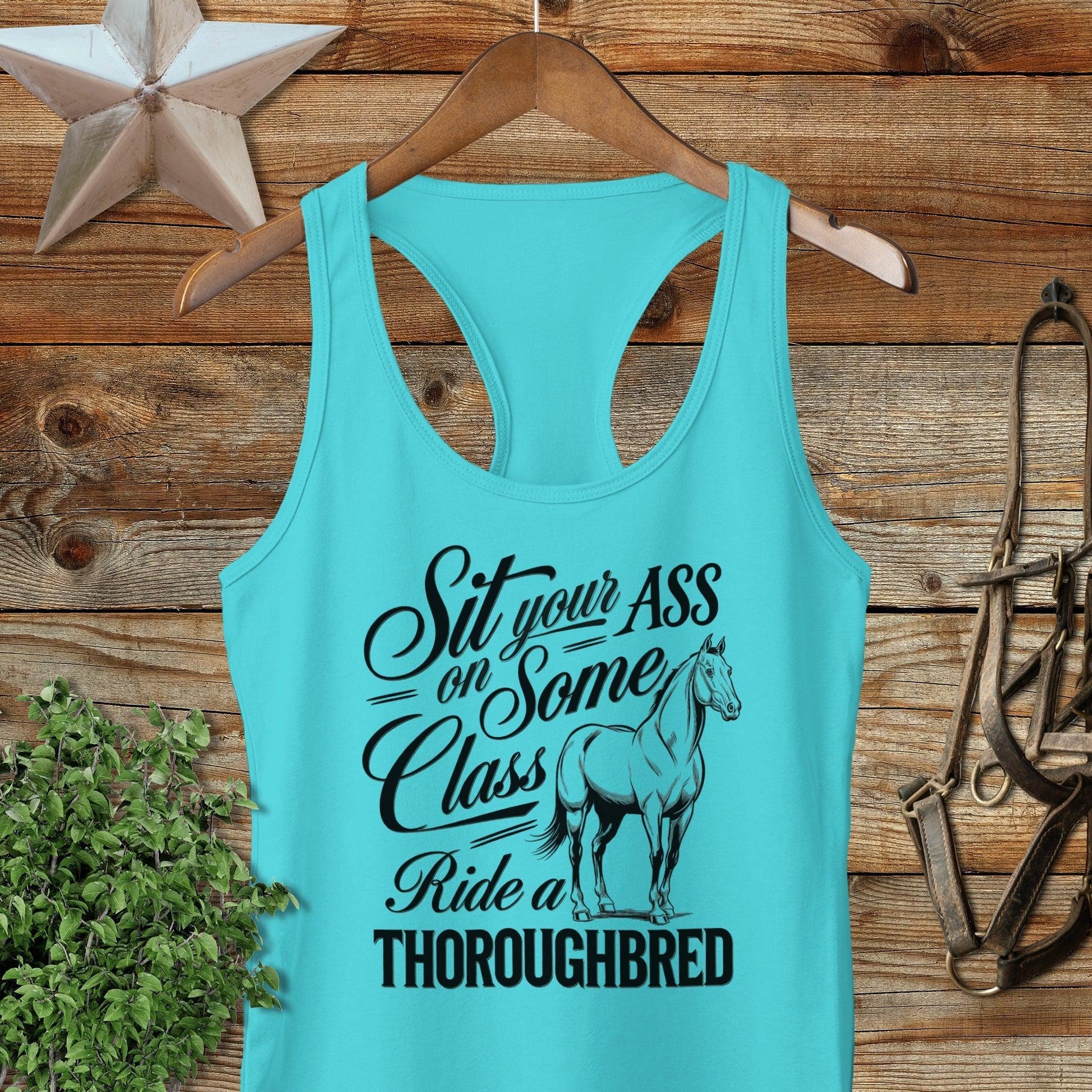 Ride a Thoroughbred Racerback Tank
