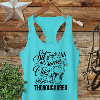 Ride a Thoroughbred Racerback Tank