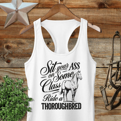 Ride a Thoroughbred Racerback Tank