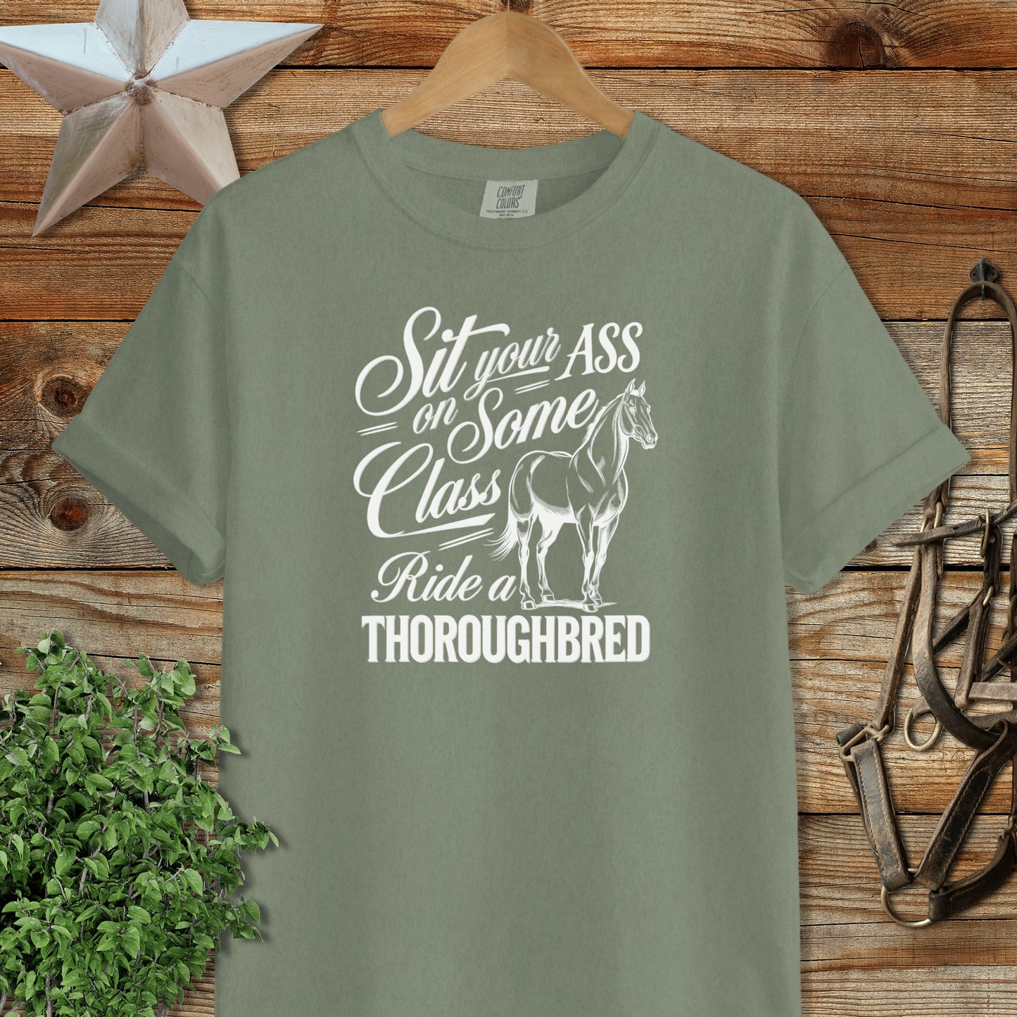 Ride a Thoroughbred Signature Tee