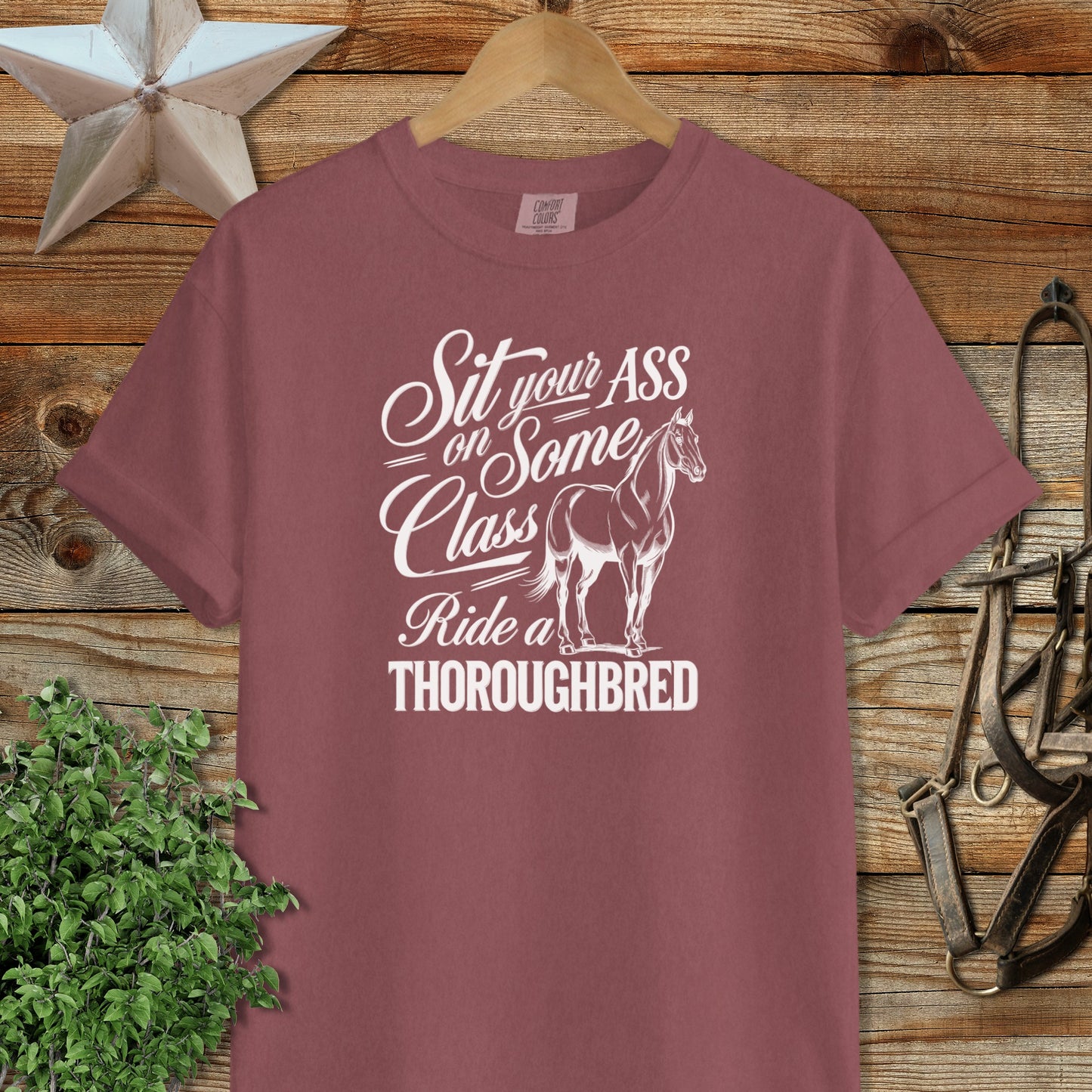 Ride a Thoroughbred Signature Tee