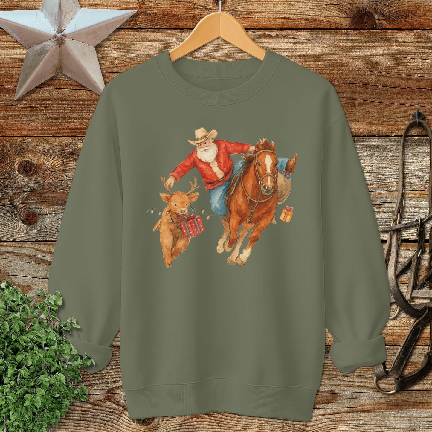 Rodeo Santa Sweatshirt