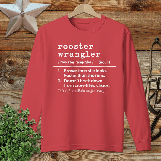 Rooster Wrangler Definition Long Sleeve Tee