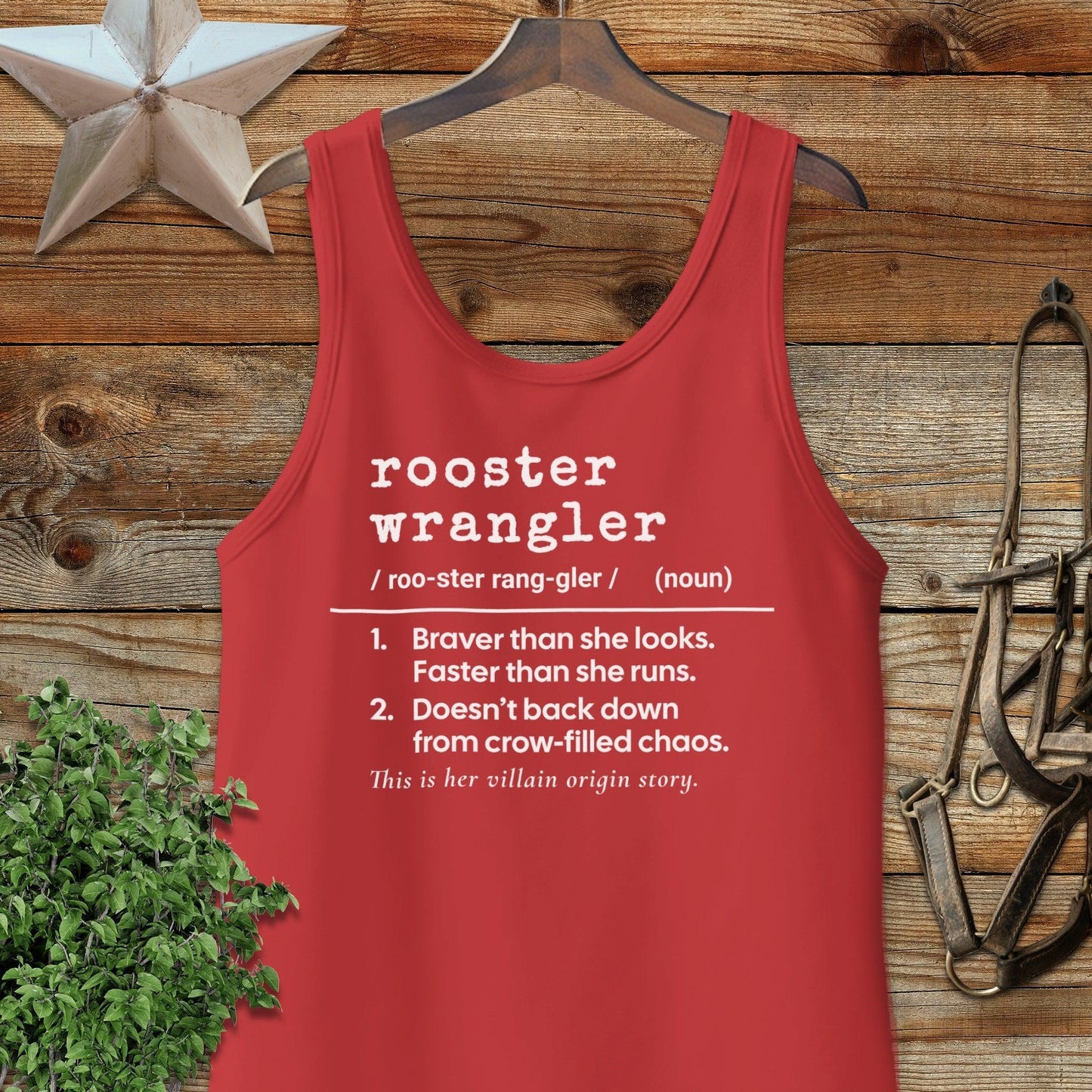 Rooster Wrangler Definition Tank Top