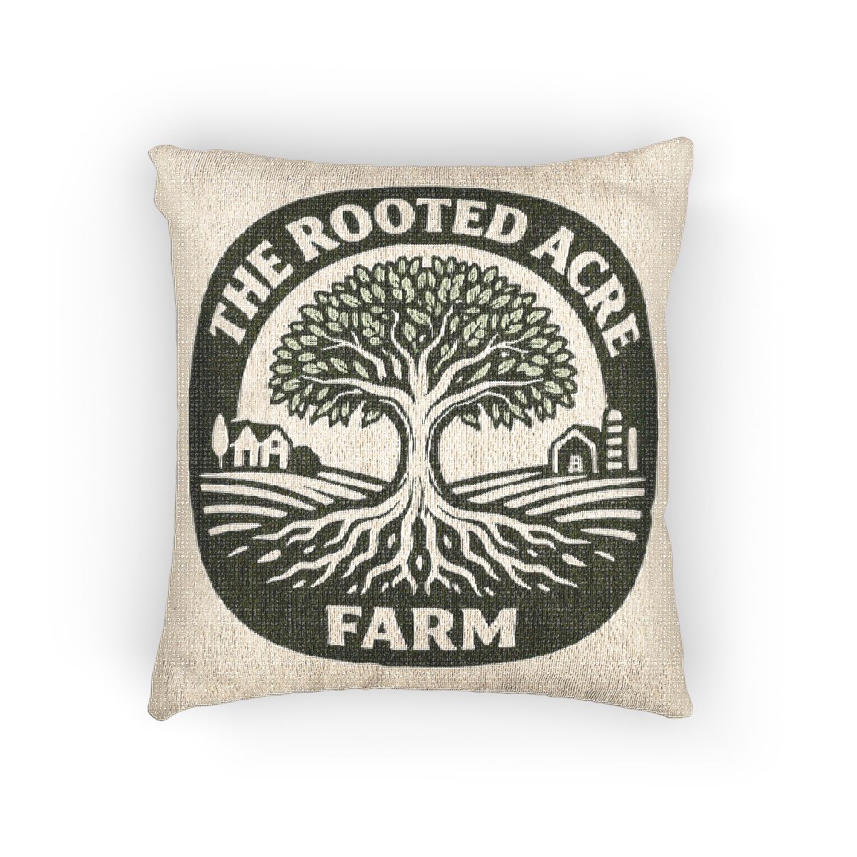 Rooted Acre Farm Woven Pillow