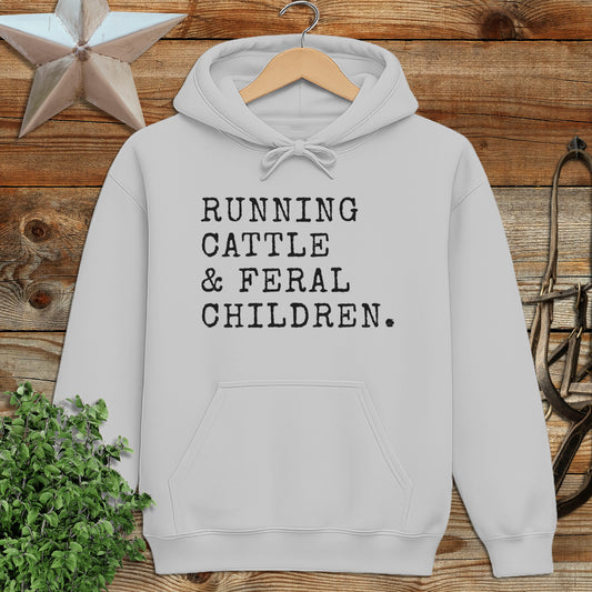 Running Cattle & Feral Children Hoodie