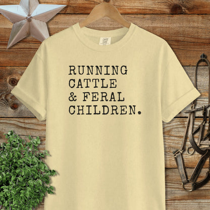 Running Cattle & Feral Children Signature Tee