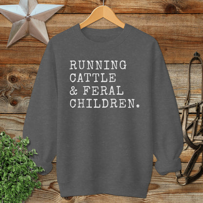 Running Cattle & Feral Children Sweatshirt