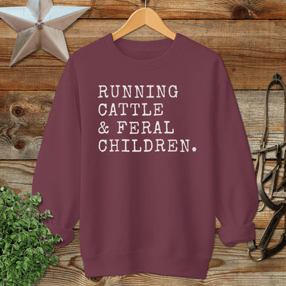 Running Cattle & Feral Children Sweatshirt