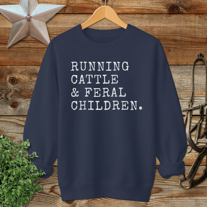 Running Cattle & Feral Children Sweatshirt