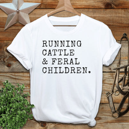 Running Cattle & Feral Children T-Shirt