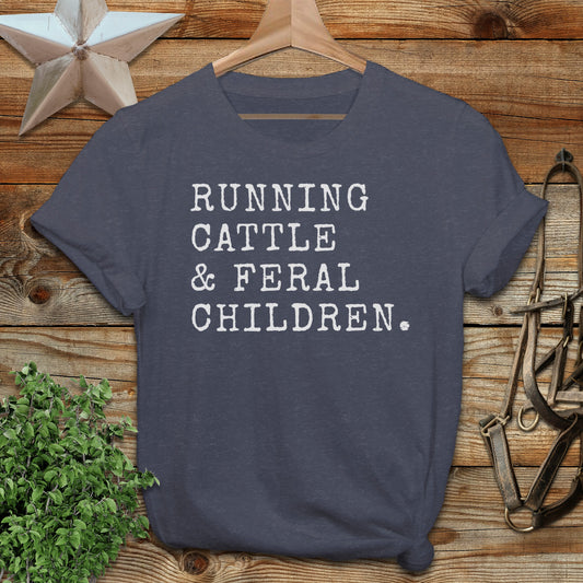 Running Cattle & Feral Children T-Shirt