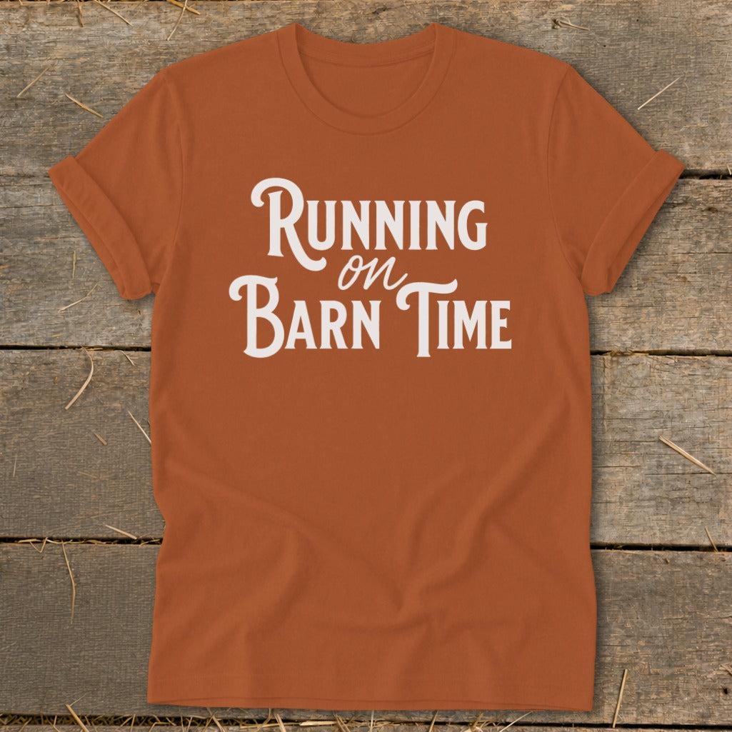 Running on Barn Time Softstyle Tee