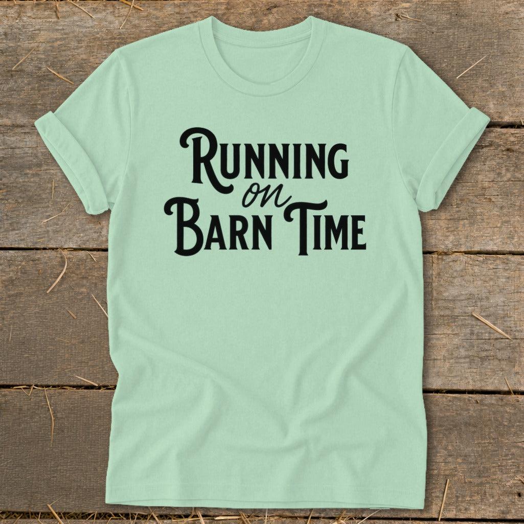 Running on Barn Time Softstyle Tee