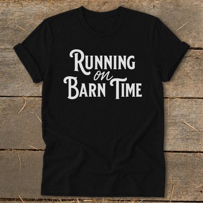Running on Barn Time Softstyle Tee
