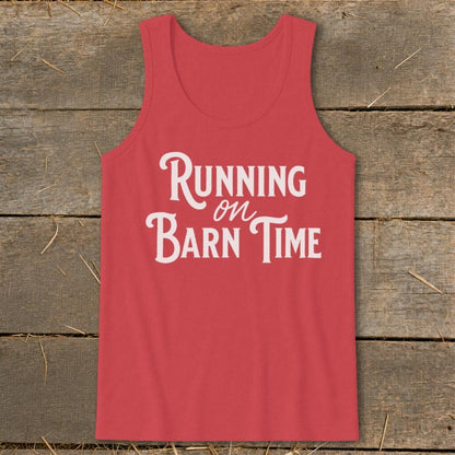 Running on Barn Time Tank Top