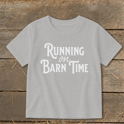 Running on Barn Time Toddler Tee
