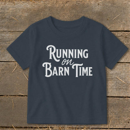 Running on Barn Time Toddler Tee