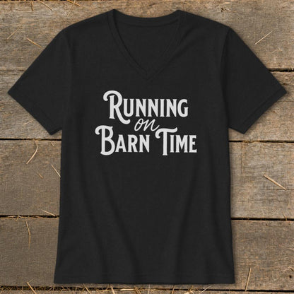 Running on Barn Time V-neck