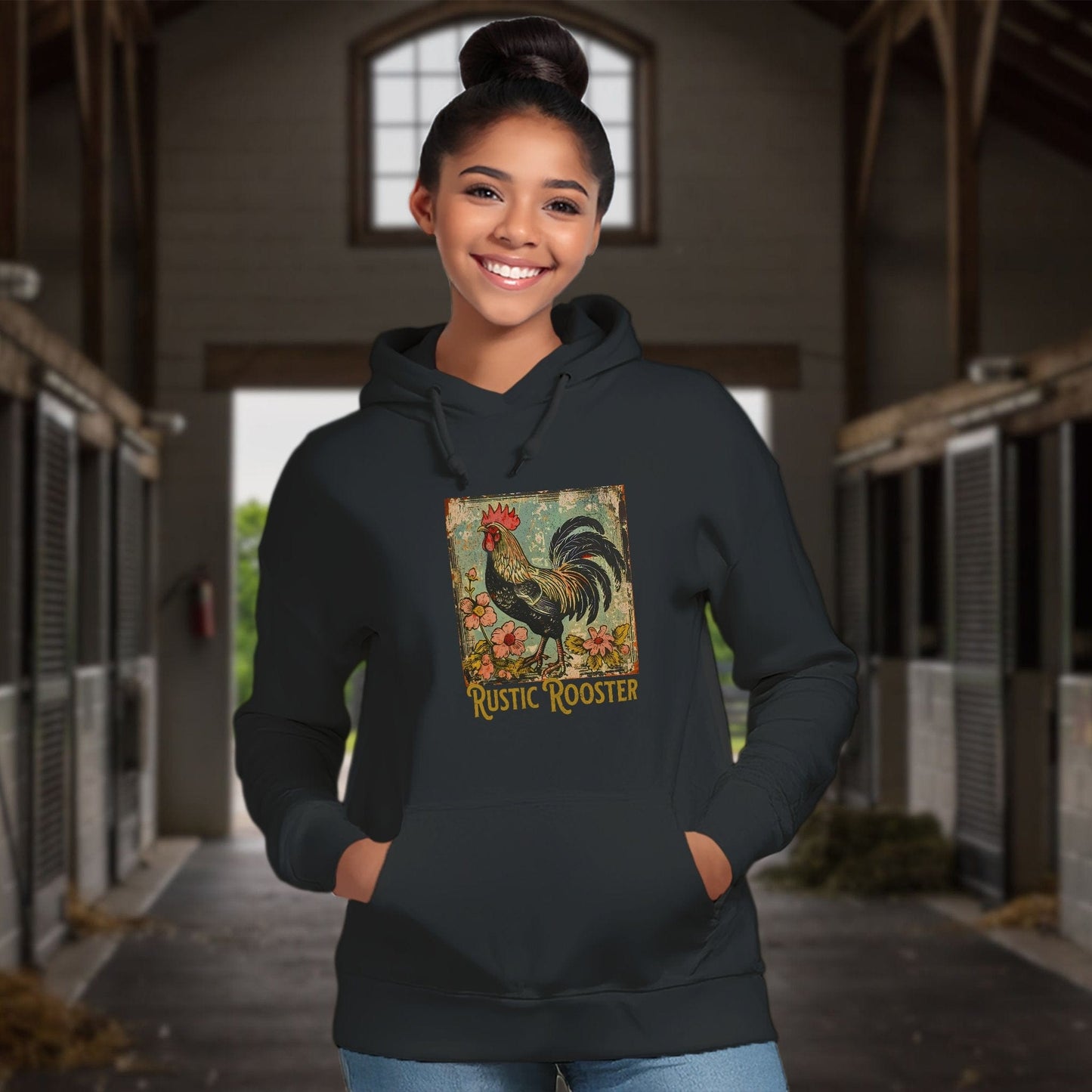 Rustic Rooster Hoodie