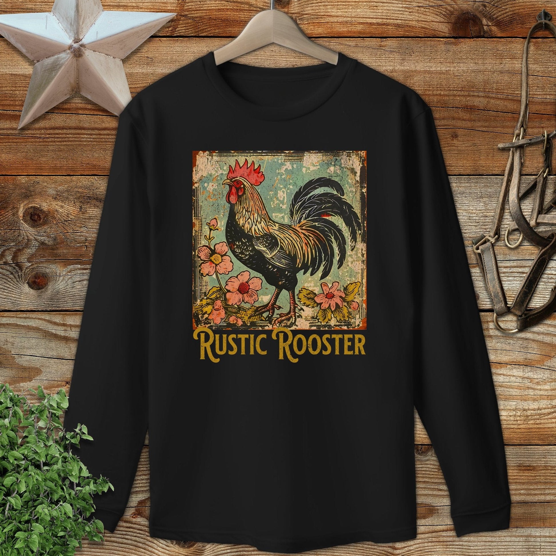 Rustic Rooster Long Sleeve Tee