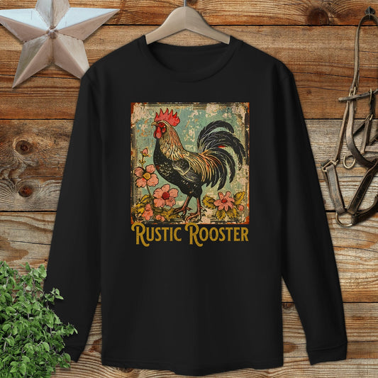 Rustic Rooster Long Sleeve Tee