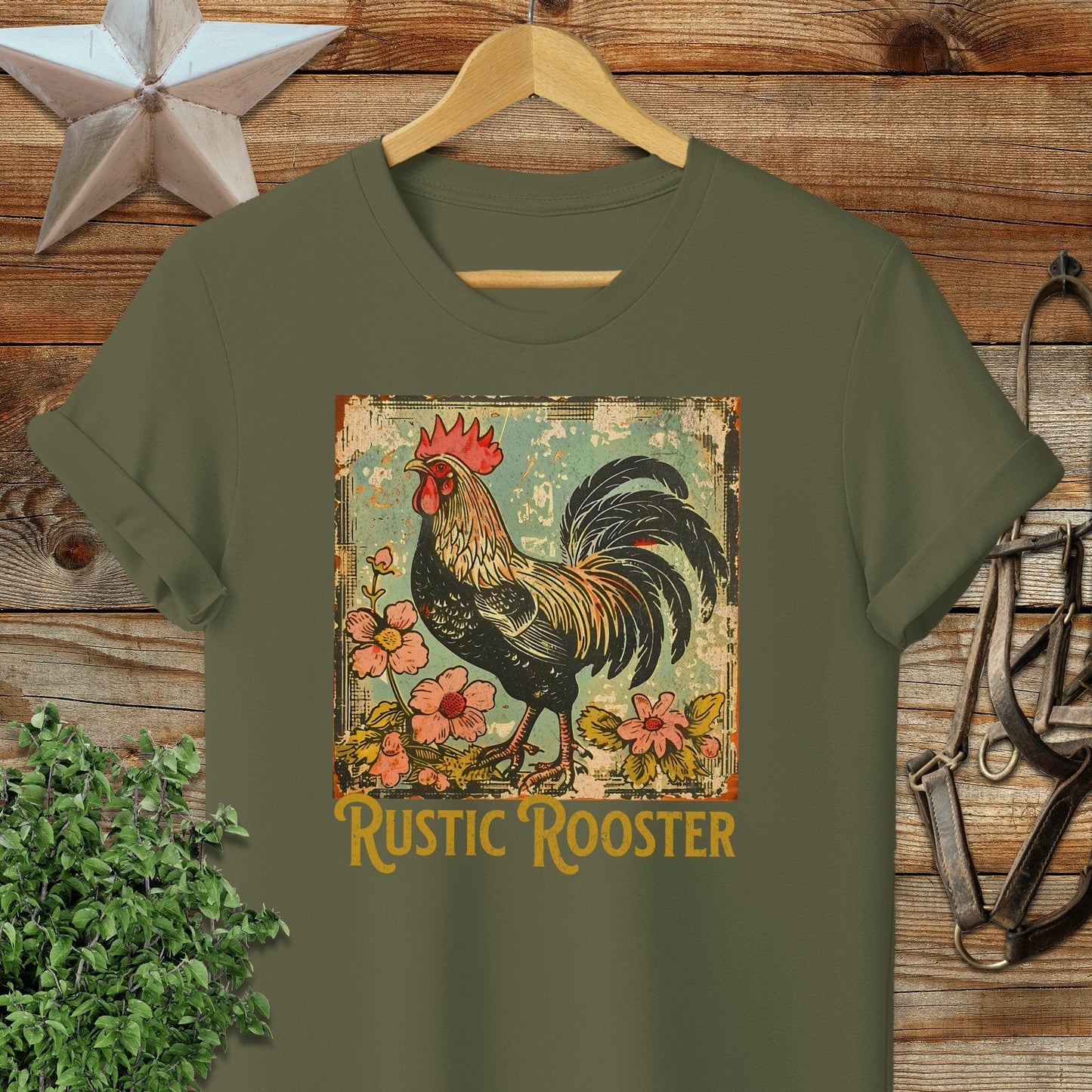 Rustic Rooster Softstyle Tee