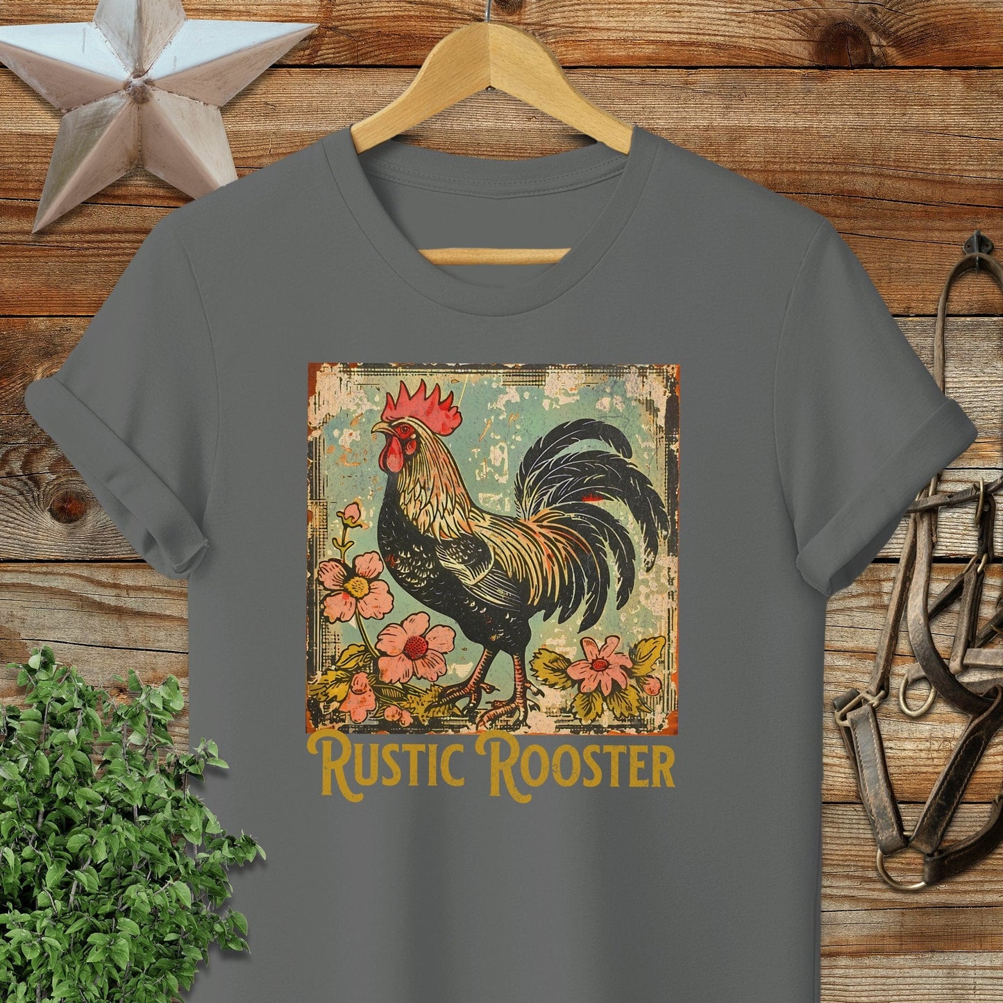 Rustic Rooster Softstyle Tee