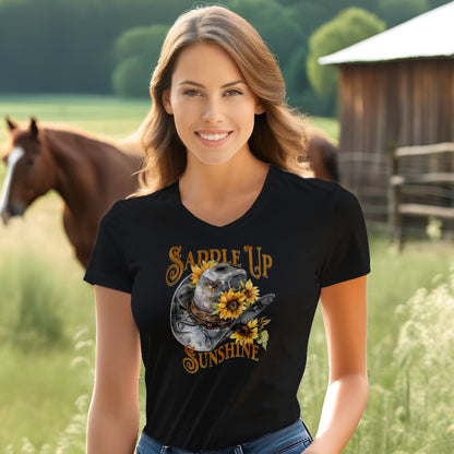 Saddle Up Sunshine V-neck
