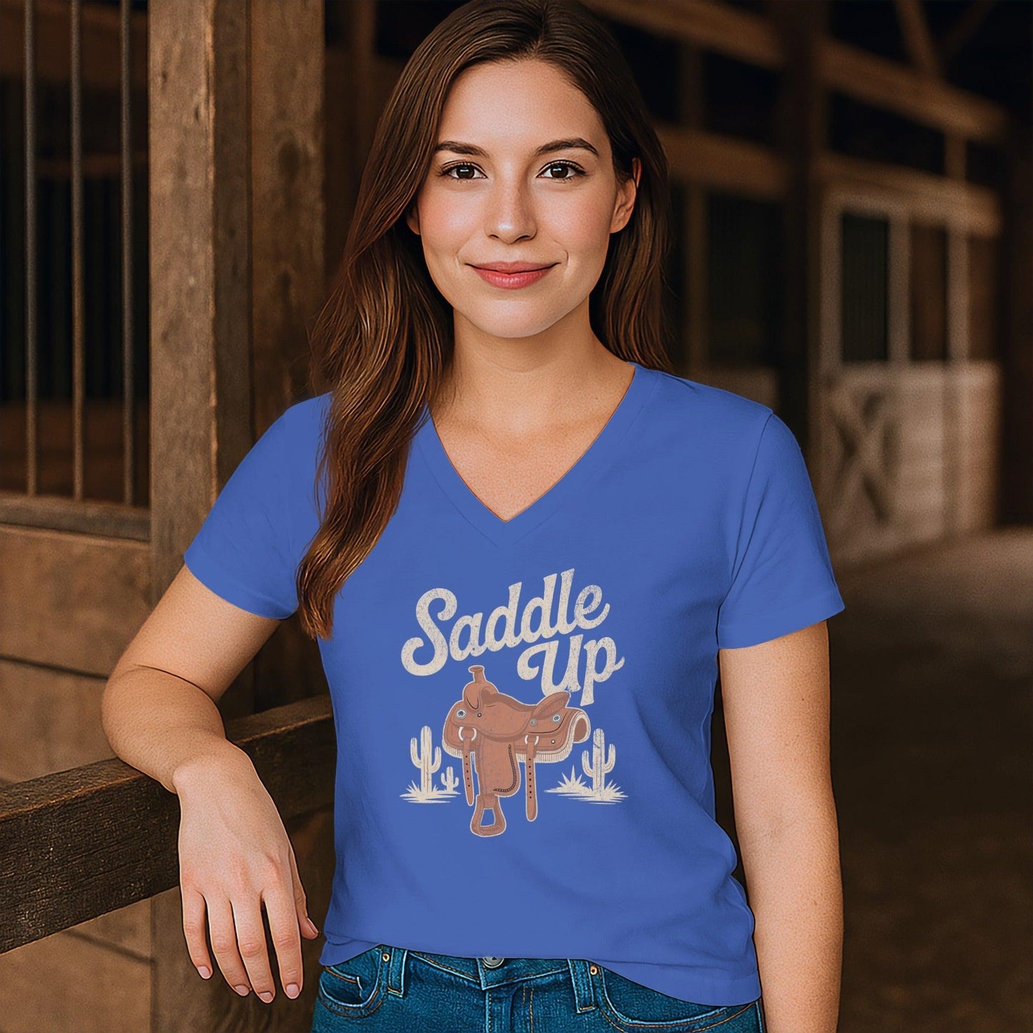 Saddle Up V-neck