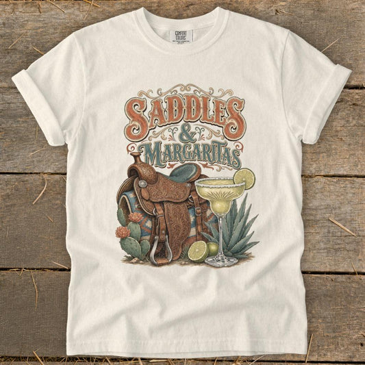 Saddles & Margaritas Signature Tee
