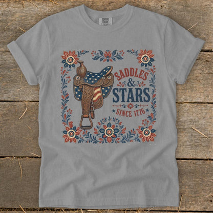 Saddles & Stars Signature Tee