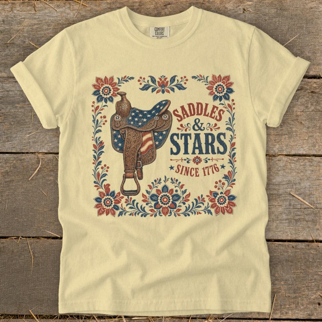 Saddles & Stars Signature Tee