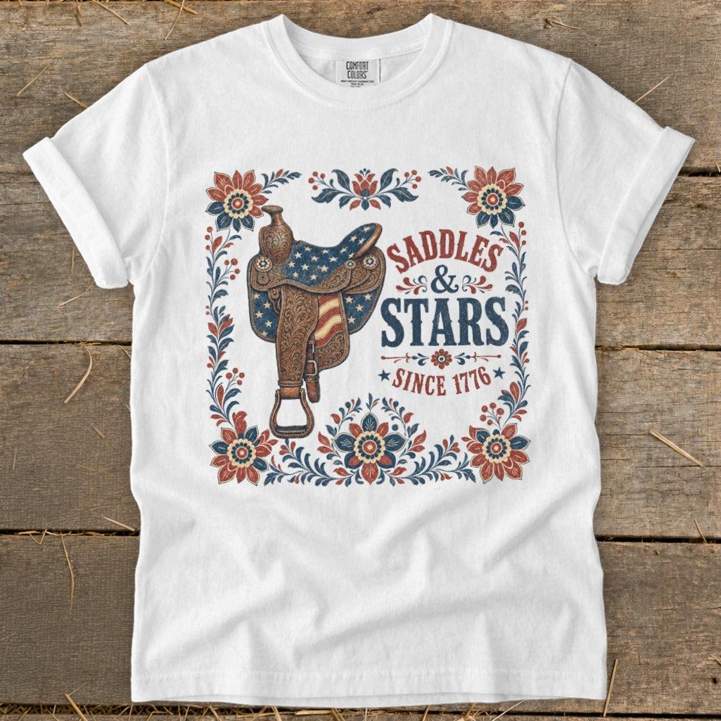 Saddles & Stars Signature Tee