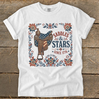 Saddles & Stars Signature Tee