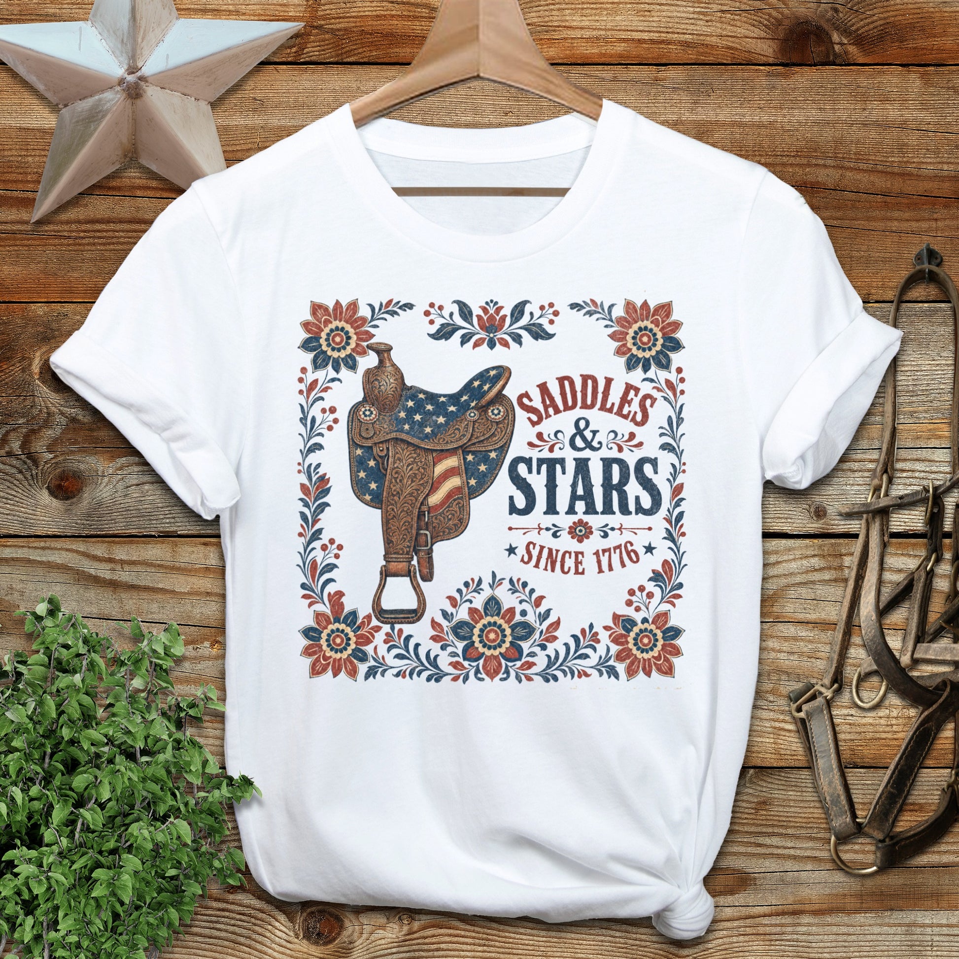 Saddles & Stars Softstyle Tee