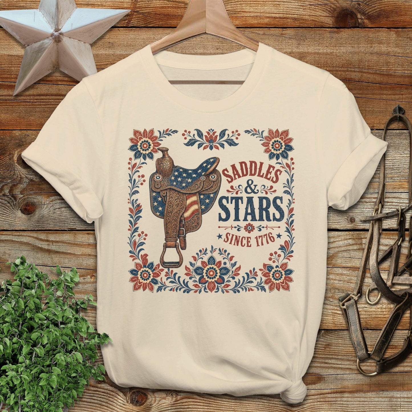 Saddles & Stars Softstyle Tee