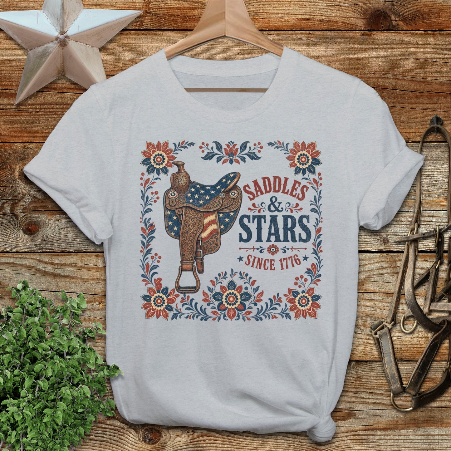 Saddles & Stars Softstyle Tee