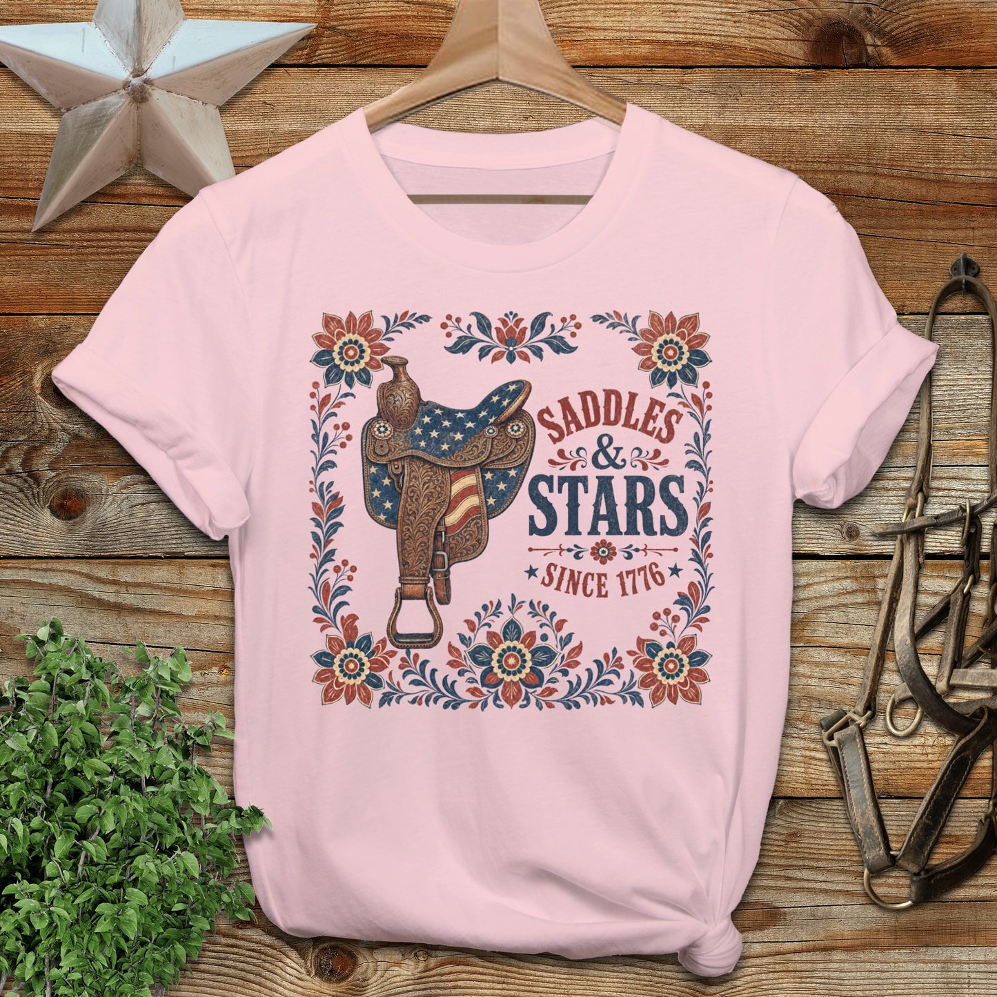 Saddles & Stars Softstyle Tee