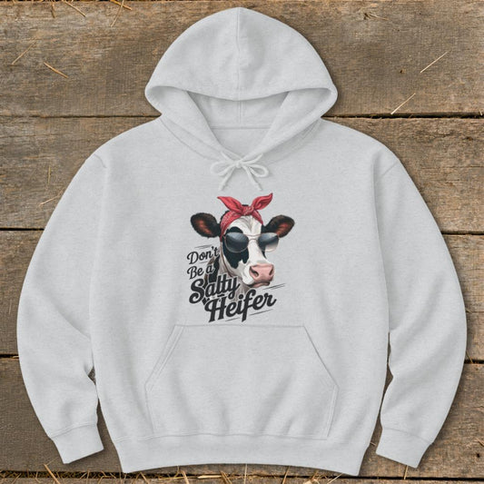 Salty Heifer Hoodie - Sport Grey