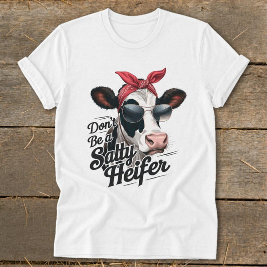 Salty Heifer Softstyle Tee - White