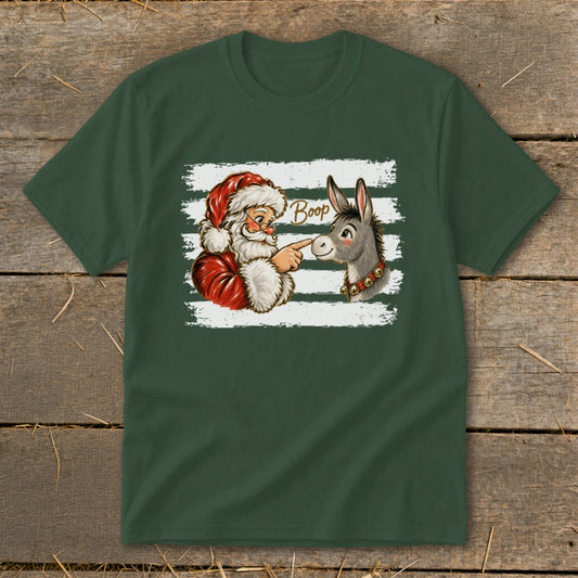 Santa Boop Donkey Youth Tee