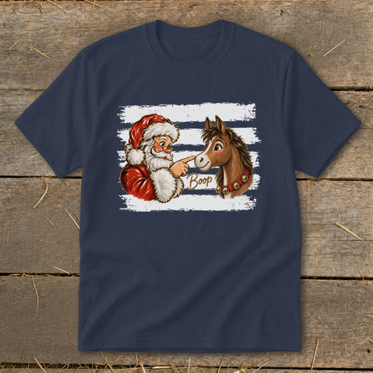 Santa Boop Horse Youth Tee