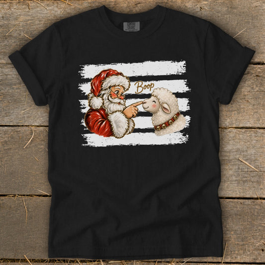 Santa Boop Sheep Signature Tee