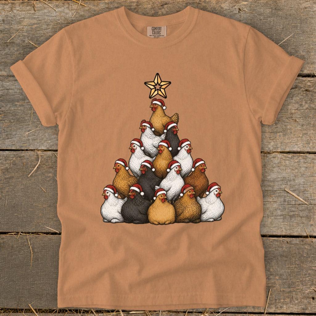 Santa Chicken Tree Signature Tee